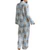 Evie Long Sleeve Print Pajama Set, Natural - Pajamas - 3