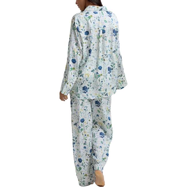 Evie Long Sleeve Print Pajama Set, Blue Floral