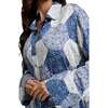 Evie Long Sleeve Print Pajama Set, Blue Multi - Pajamas - 3