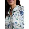 Evie Long Sleeve Print Pajama Set, Blue Floral - Pajamas - 3 - thumbnail