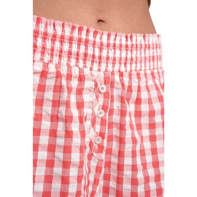 Lomandra Ethical Cotton Pajama Shorts, Pink - Shorts - 5