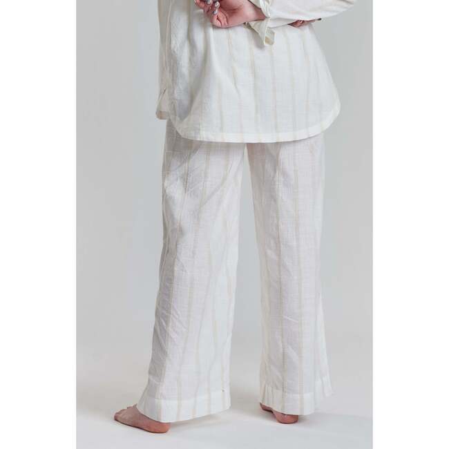 Robinia Ethical Cotton Wide Leg Pajama Pants, Beige - Pajamas - 2