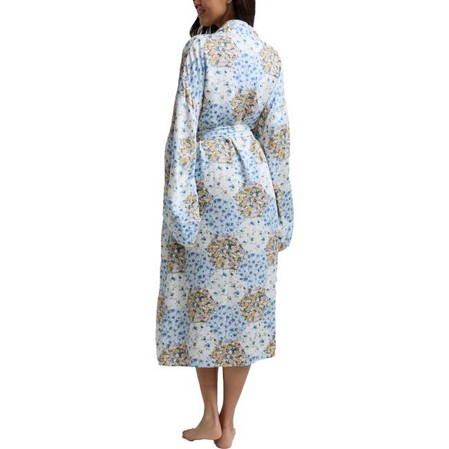 Corina Long Sleeve Robe, Blue