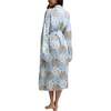 Corina Long Sleeve Robe, Blue - Robes - 2 - thumbnail