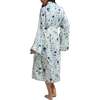 Corina Long Sleeve Robe, Natural - Robes - 2 - thumbnail