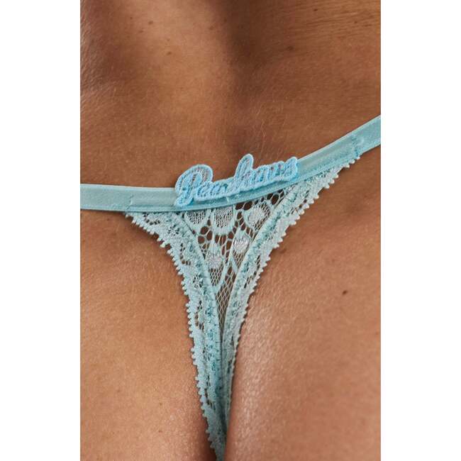 Matsu Recycled Lace Low Rise Thong, Green - Underwear - 3