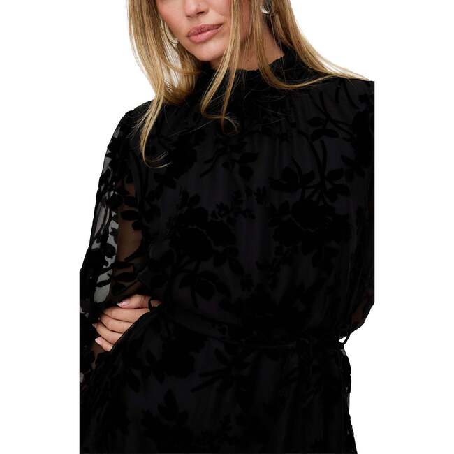 Corina Long Sleeve Robe, Blue - Robes - 4