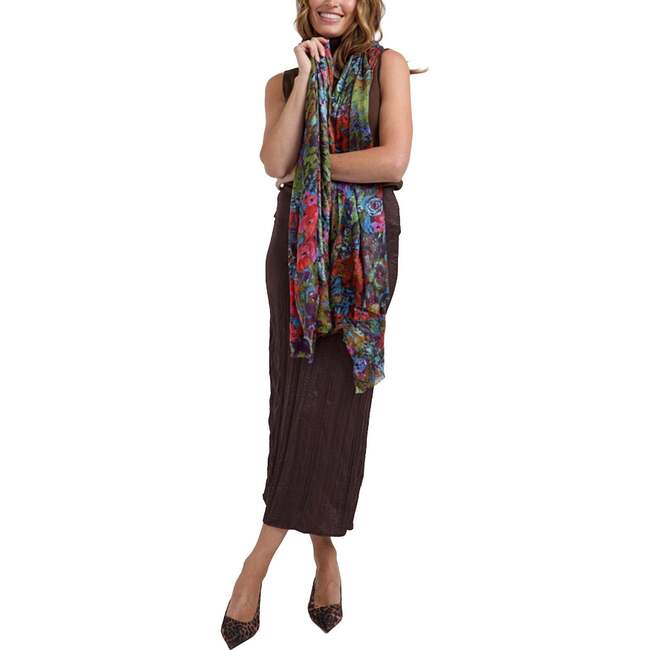 Autumn Floral Printed Scarf - Scarves - 3