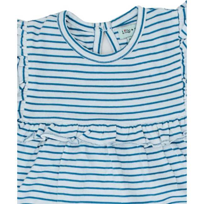 Stripe Print T-Shirt and Short Set - Mixed Apparel Set - 3