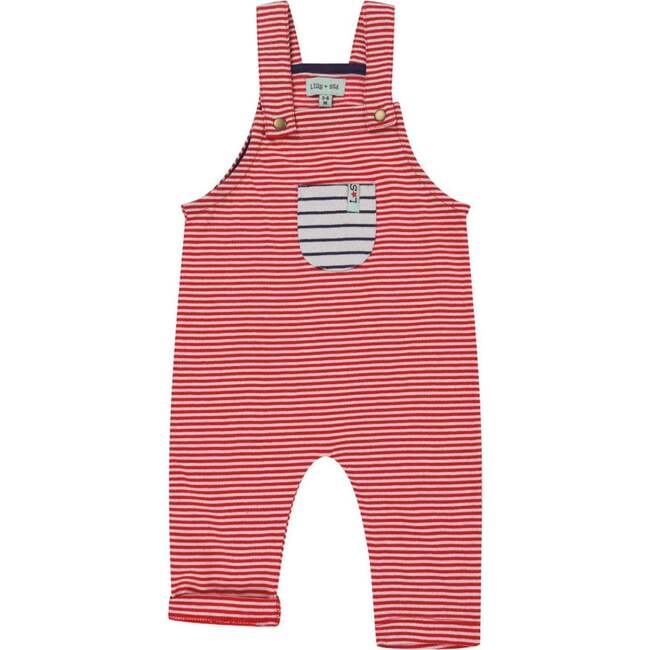 Stripe Print Dungarees Jumpsuit