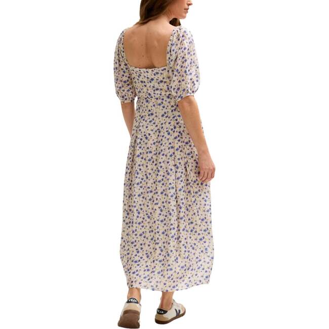 April Button Front Floral Print Midi Dress - Dresses - 4