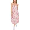 Rosie V-Neck Patchwork Print Slip Nightgown, Pink Floral - Pajamas - 1 - thumbnail