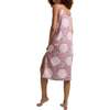 Rosie V-Neck Patchwork Print Slip Nightgown, Pink - Pajamas - 2
