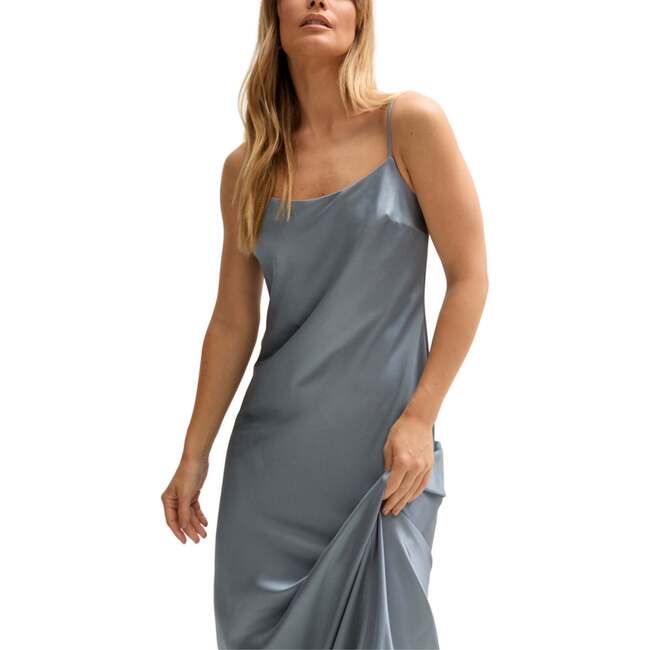 Roxy Spaghetti Strap Maxi Dress, Blue - Dresses - 3