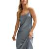 Roxy Spaghetti Strap Maxi Dress, Blue - Dresses - 3 - thumbnail