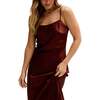 Roxy Spaghetti Strap Maxi Dress, Brown - Dresses - 3 - thumbnail