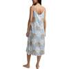 Rosie V-Neck Patchwork Print Slip Nightgown, Blue Floral - Pajamas - 2