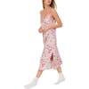 Rosie V-Neck Patchwork Print Slip Nightgown, Pink Floral - Pajamas - 4