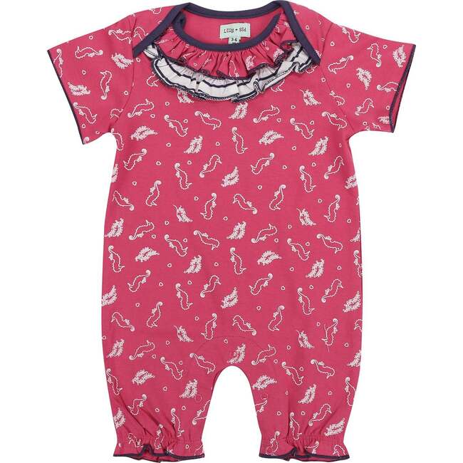 Seahorse Print Romper