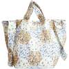 Print Tote Bag, Light Blue - Bags - 1 - thumbnail