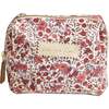 Print Cosmetic Bag, Pink Floral - Bags - 1 - thumbnail