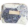 Print Cosmetic Bag, Navy - Bags - 1 - thumbnail