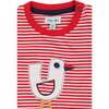 Seagull and Stripe Print T-Shirt and Short Set - Mixed Apparel Set - 3