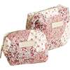 Print Cosmetic Bag, Pink Floral Multi - Bags - 3
