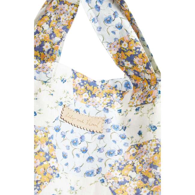 Print Tote Bag, Light Blue - Bags - 3
