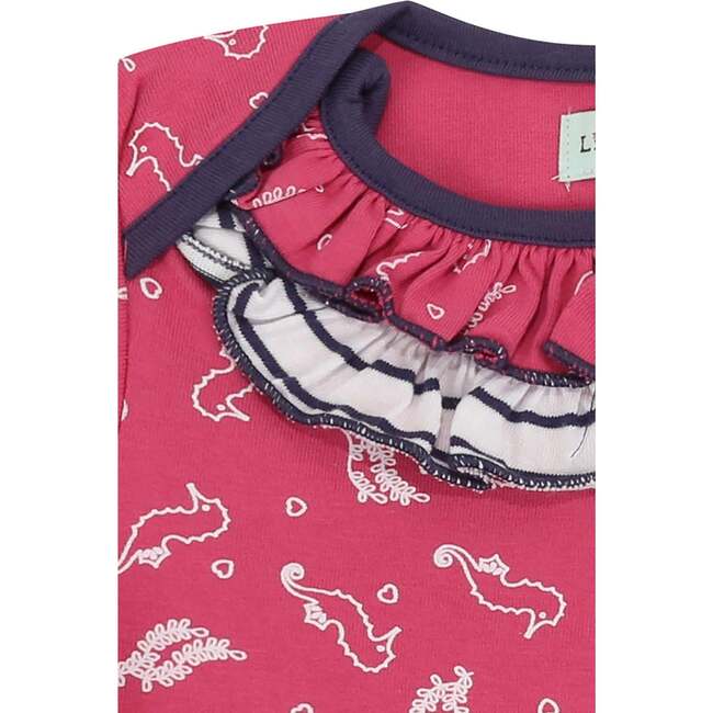 Seahorse Print Romper - Rompers - 3