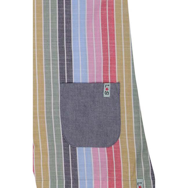 Rainbow Stripe Print Jumpsuit - Rompers - 3