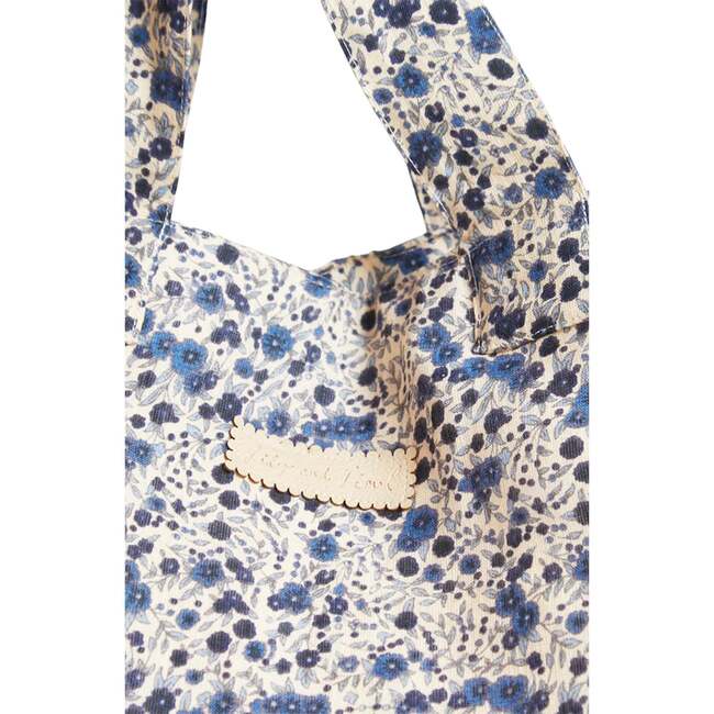 Print Tote Bag, Blue - Bags - 3