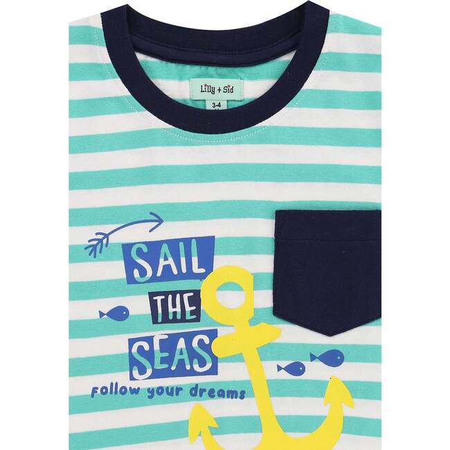 Sail The Seas Slogan T-Shirt - T-Shirts - 3