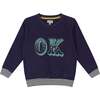 Ok Slogan Print Sweatshirt - Sweatshirts - 1 - thumbnail
