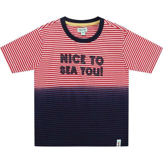 Nice To Sea You Slogan Print T-Shirt