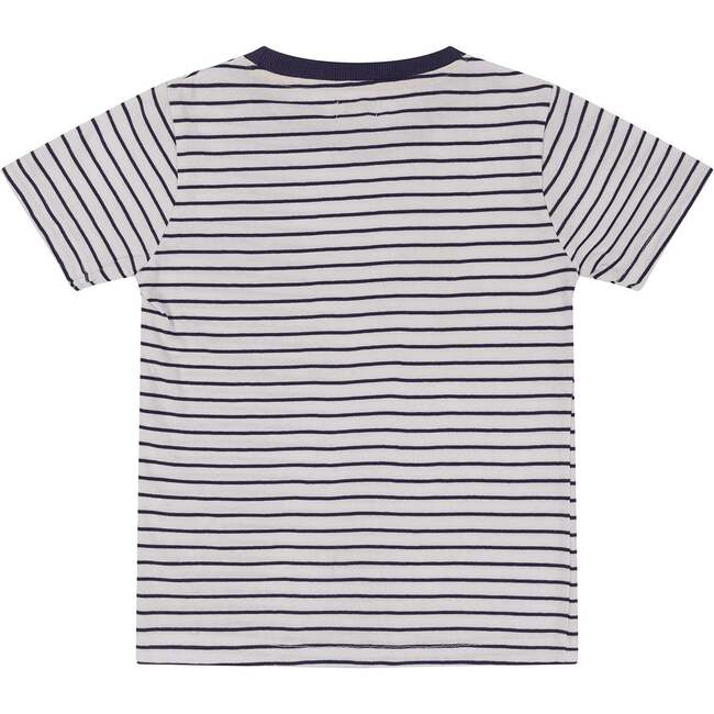 Ok Slogan Print T-Shirt, Stripe