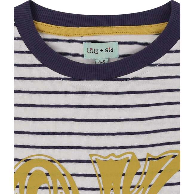 Ok Slogan Print T-Shirt, Stripe - T-Shirts - 3