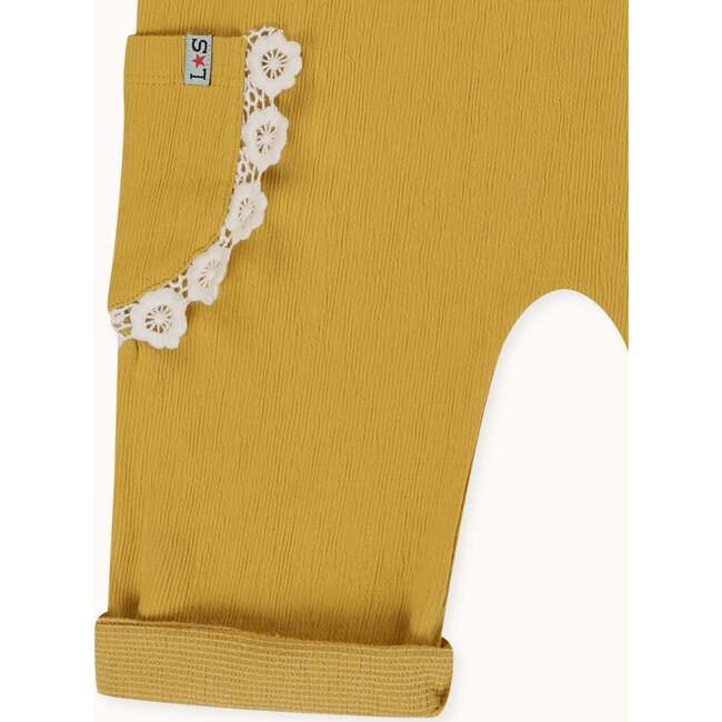 Floral Applique Dungarees Jumpsuit - Rompers - 3