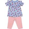 Strawberry Print Top And Legging Set - Leggings - 1 - thumbnail