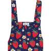 Strawberry Print Dungarees Jumpsuit - Rompers - 3