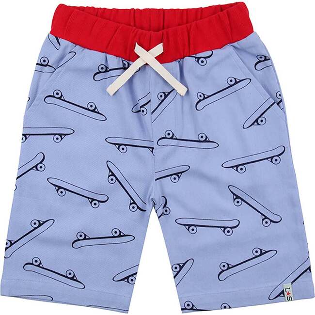 Skateboard Print Shorts