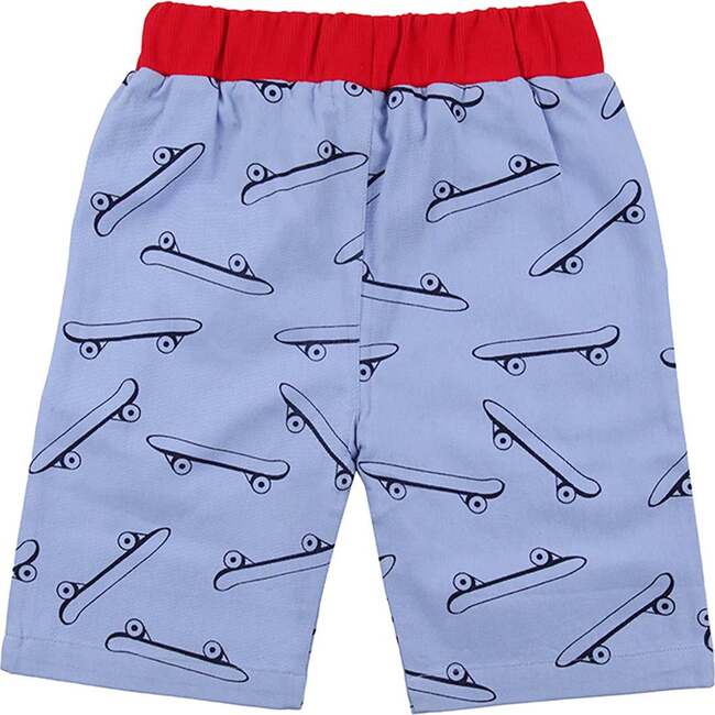 Skateboard Print Shorts