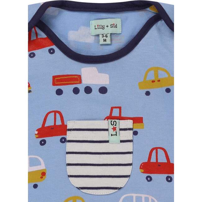 Car Print Top And Romper Set