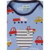 Car Print Top And Romper Set - Rompers - 2 - thumbnail