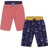 Anchor And Stripe Shorts - 2 Pack - Shorts - 1 - thumbnail