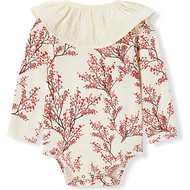 Winterberry Cotton Stretch Removable Collar Long Sleeve One piece