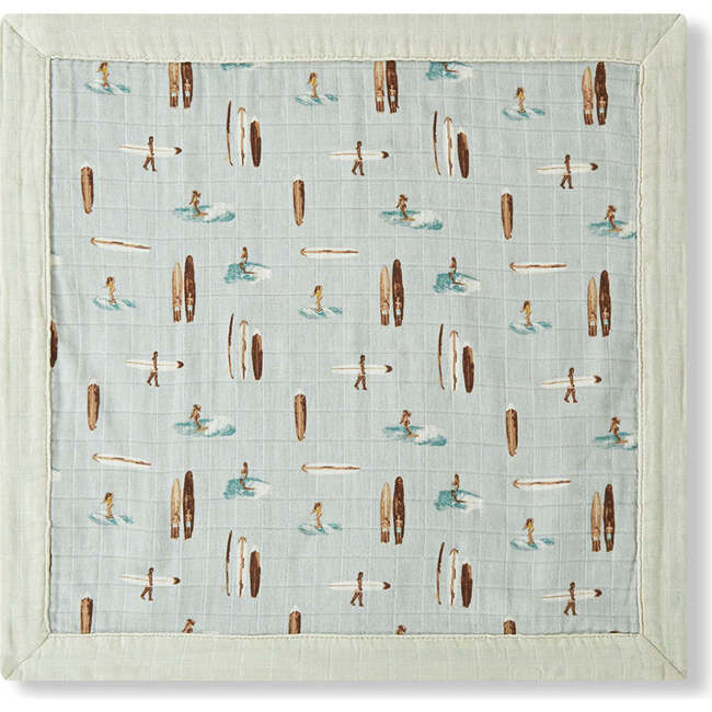 Vintage Surf Mini Lovey Two-Layer Muslin Security Blanket