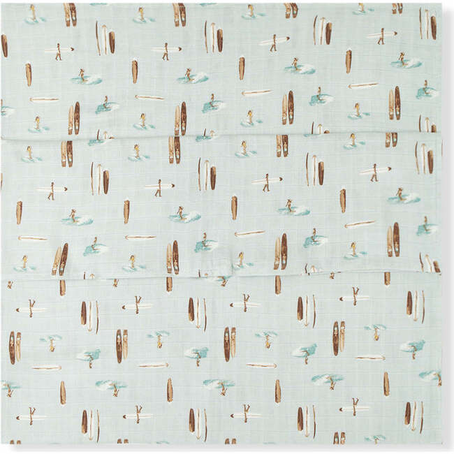 Vintage Surf Bamboo Muslin Swaddle Blanket