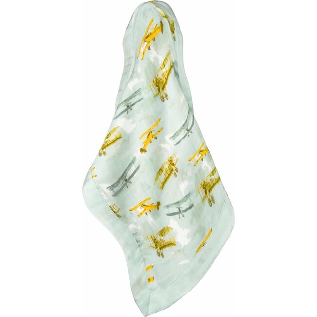 Vintage Planes Mini Lovey Two-Layer Muslin Security Blanket