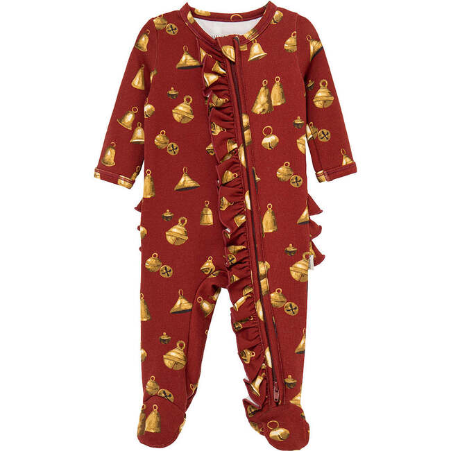 Vintage Bell Brushed Ruffle Footed Romper